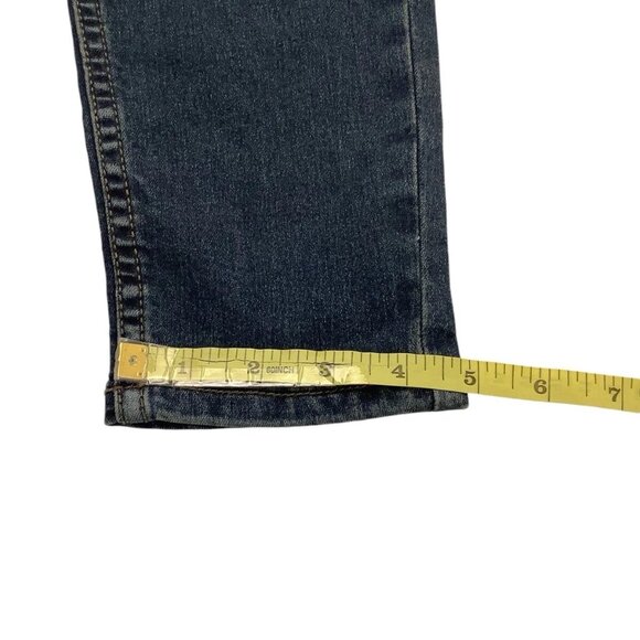 Free People Distressed Skinny Denim Mid Rise Jeans Womens Size 28 Blue - Picture 6 of 10